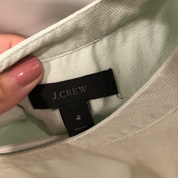 J crew EUC cap sleeve mint green top - Picture 2 of 4